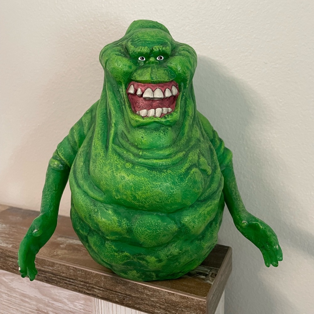 Vintage 2009 Slimer Ghostbusters Coin Piggy Bank